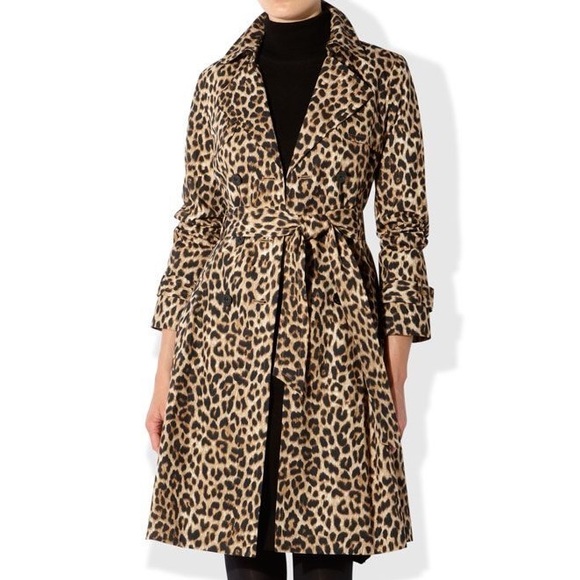 zara leopard raincoat